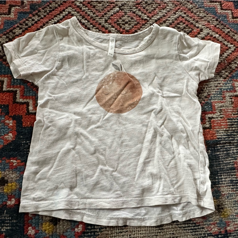 Rylee & Cru orange tee, 12-18 months